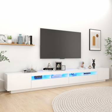 TV spintelė su LED apšvietimu, įvairių spalvų, 300x35x40cm