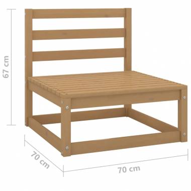 Dvivietė sodo sofa, pušies medienos masyvas