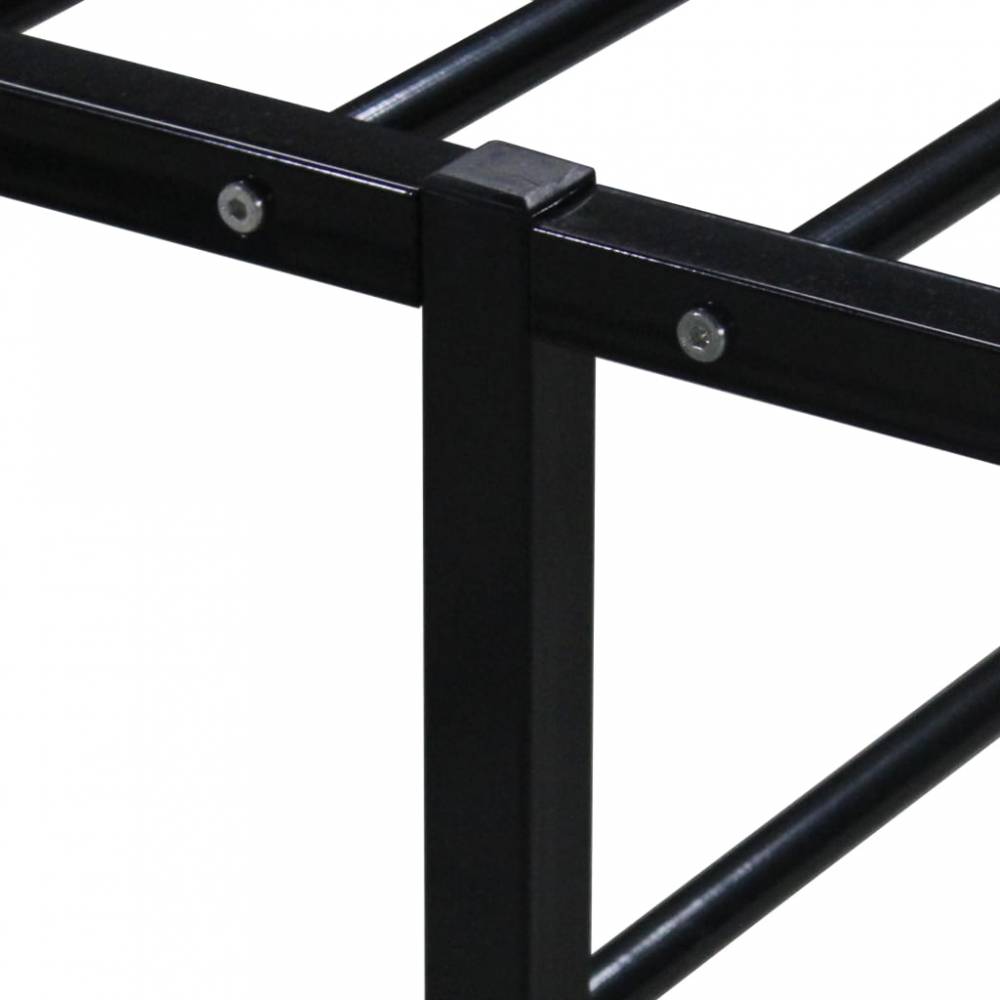 Metal Bed Frame in Black or White, Various Sizes