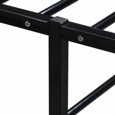 Metal Bed Frame in Black or White, Various Sizes