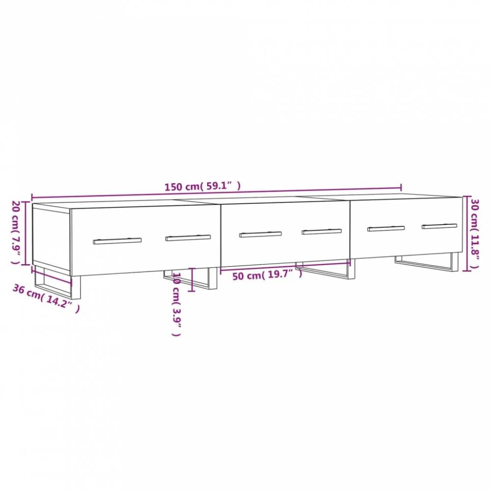 Televizoriaus spintelė, 150x36x30cm, mediena