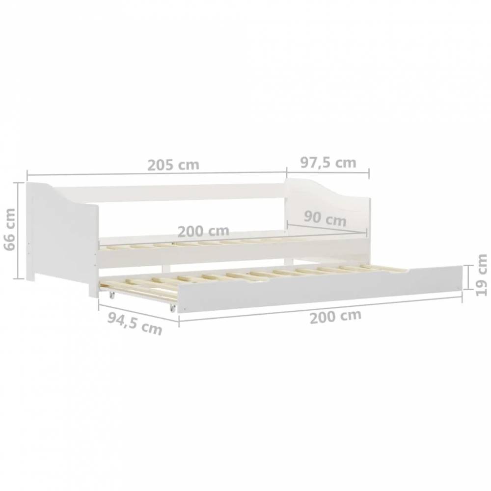 Ištraukiamos sofos-lovos rėmas 90x200cm mediena