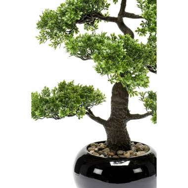 Emerald Dirbtinis fikusas, mini bonsai medis, žalias, 47cm, 420006