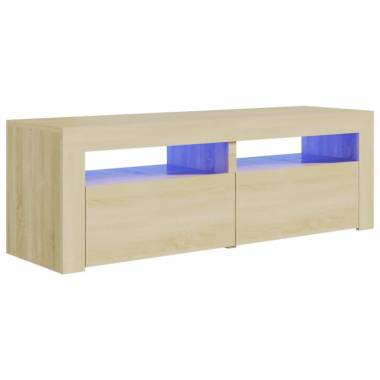 TV spintelė su LED apšvietimu, 120x35x40 cm