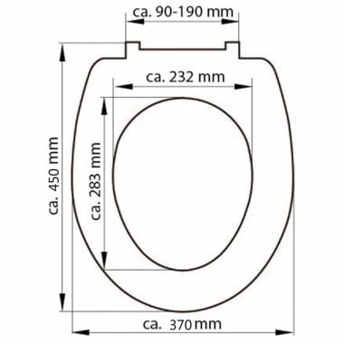 SCHÜTTE Klozeto sėdynė WHITE, duroplastas