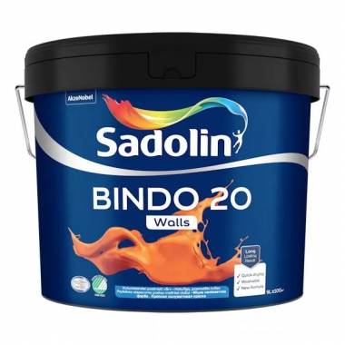 Dažai Sadolin Bindo 20, balta, 9 l