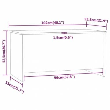 Kavos staliukas, 102x55,5x52,5cm, mediena