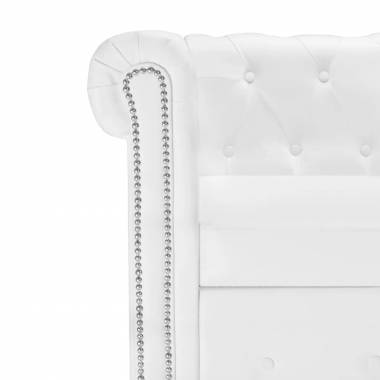 L-formos Chesterfield sofa, dirbtinė oda