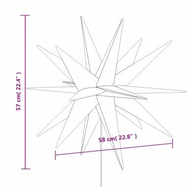 Kalėdiniai šviestuvai su kuoliuku ir LED 57cm