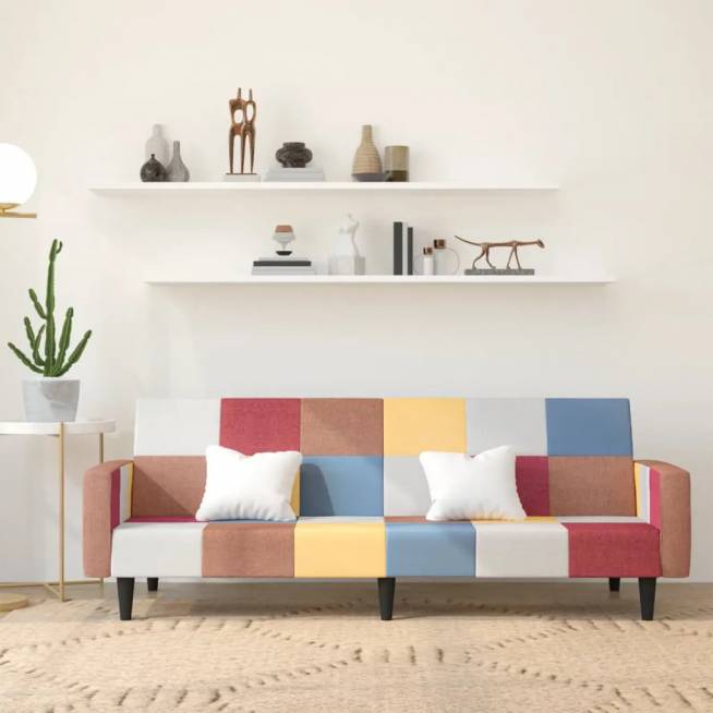 Dvivietė sofa-lova su audiniu