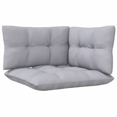 Trivietė sodo sofa su pagalvėlėmis, pušies masyvas