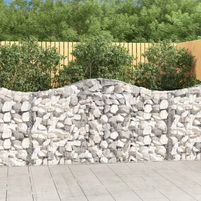 Curved Gabion Baskets, Iron, Various Sizes