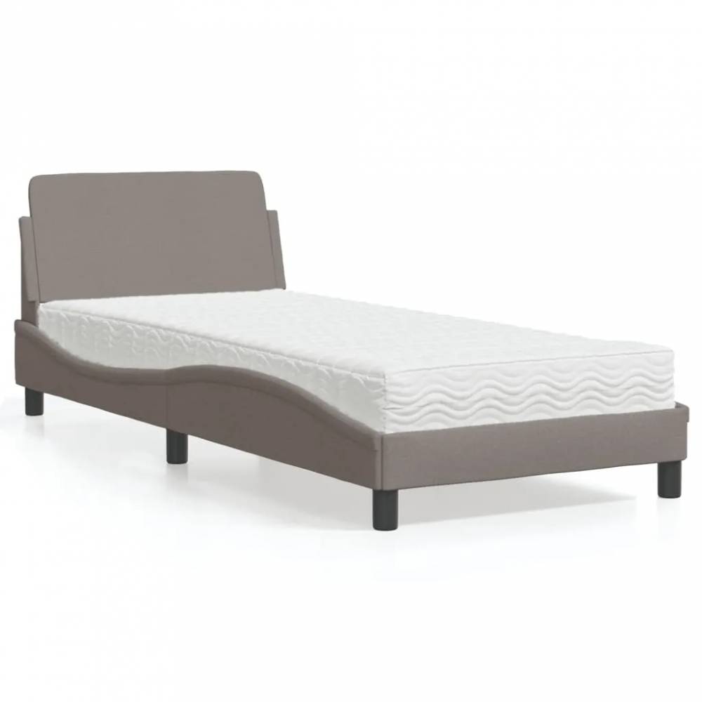 Bed with mattress, fabric, various colors and sizes