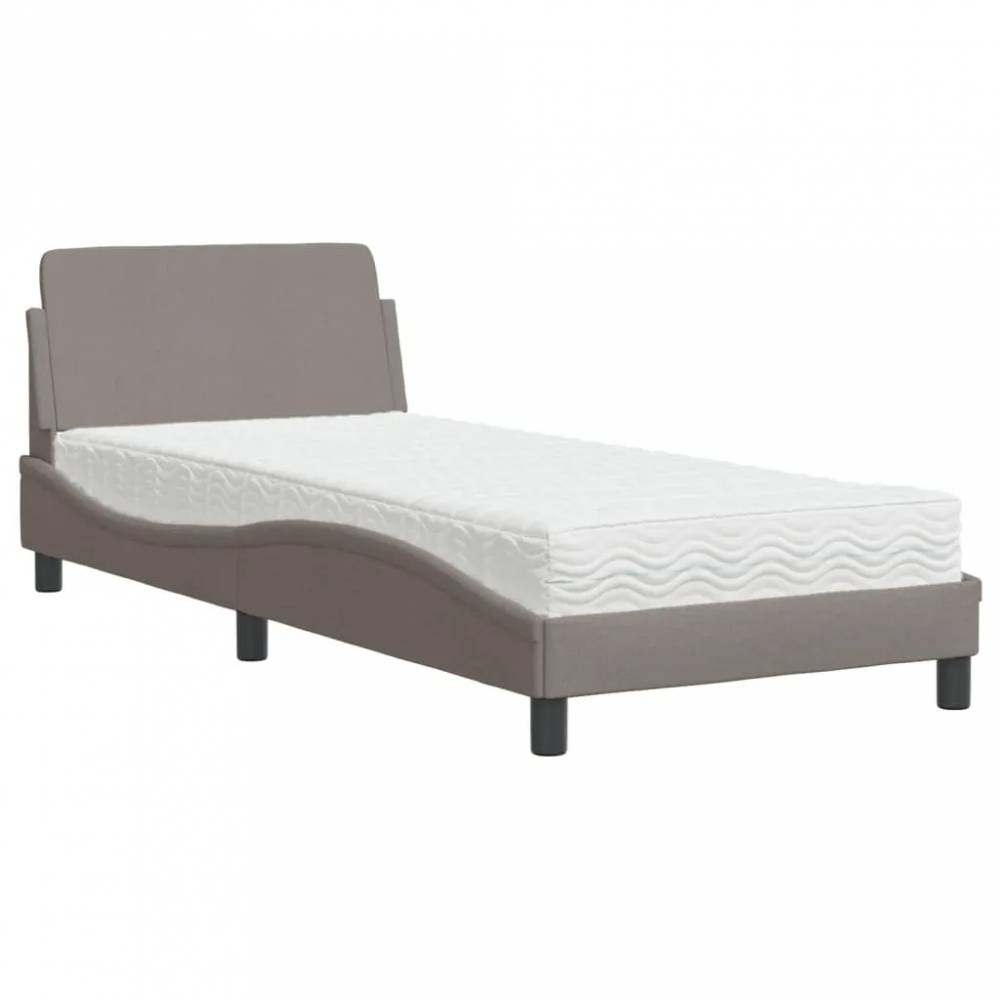 Bed with mattress, fabric, various colors and sizes