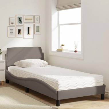 Bed with mattress, fabric, various colors and sizes