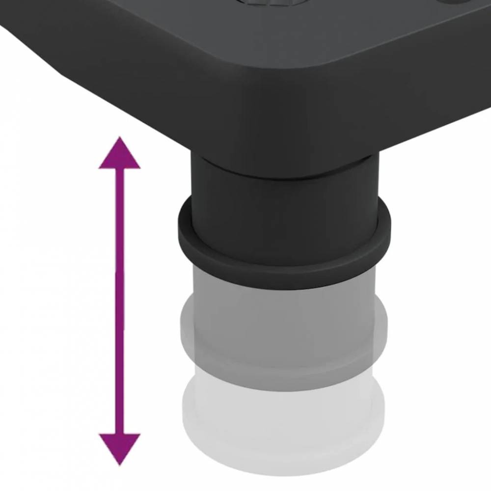 Monitoriaus stovas, juodos spalvos, 33,5x34x10,5cm