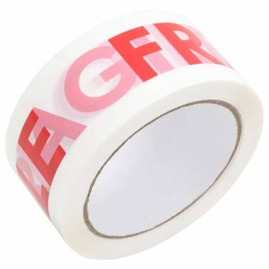 FRAGILE Print White Packing Tape 48mmx66m