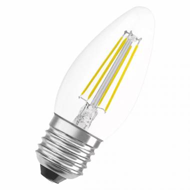 Lemputė Osram LED, B35, šiltai balta, E27, 4 W, 470 lm