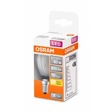 Lemputė Osram LED, P45, šiltai balta, E14, 4 W, 470 lm