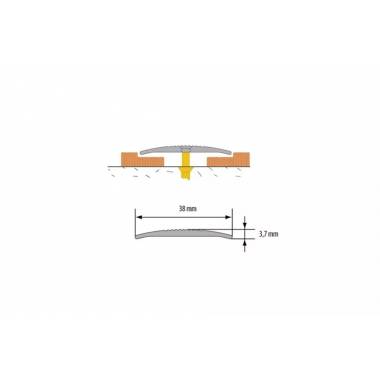 Jungiamoji juosta Cezar W-AL-LPOR-C0-090, sidabro, 0.9 m x 38 mm