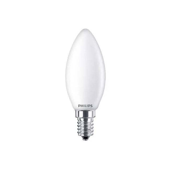 Lemputė Philips LED, B35, šiltai balta, E14, 60 W, 806 lm