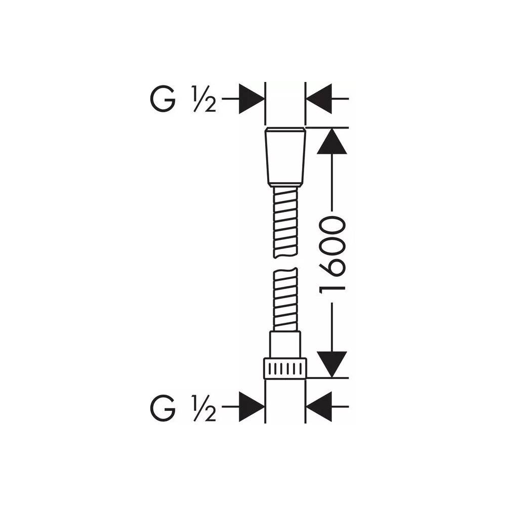 Dušo žarna Hansgrohe, 160 cm