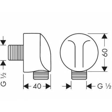 Jungiamasis elementas Hansgrohe