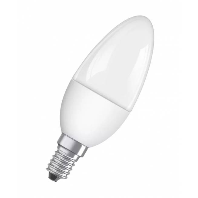 Lemputė Osram LED, B35, šiltai balta, E14, 5 W, 470 lm