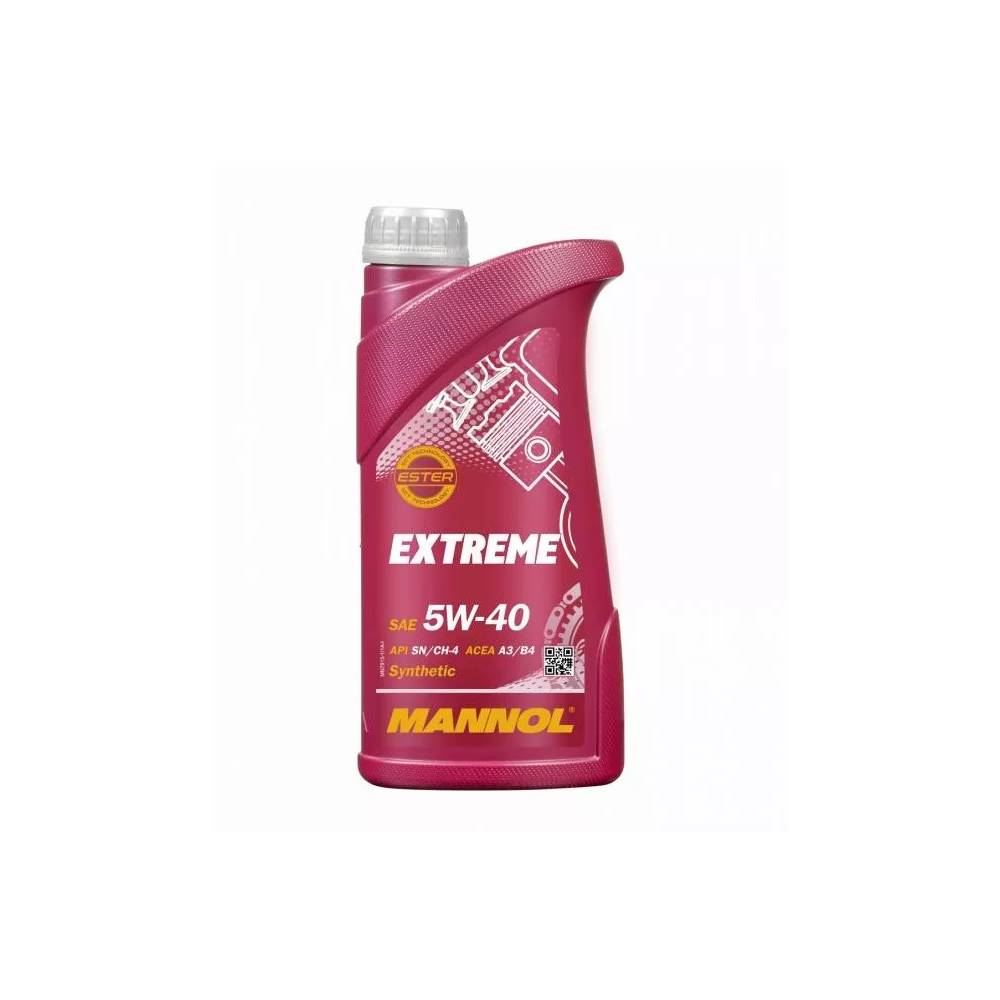 Variklių alyva Mannol Extreme 5W - 40, sintetinis, lengviesiems automobiliams, 1 l