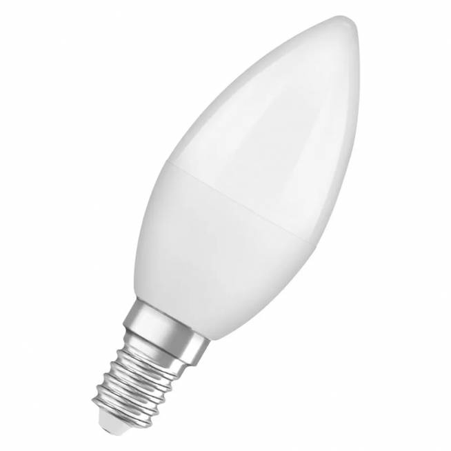 Lemputė Osram LED, B35, šaltai balta, E14, 5.5 W, 470 lm