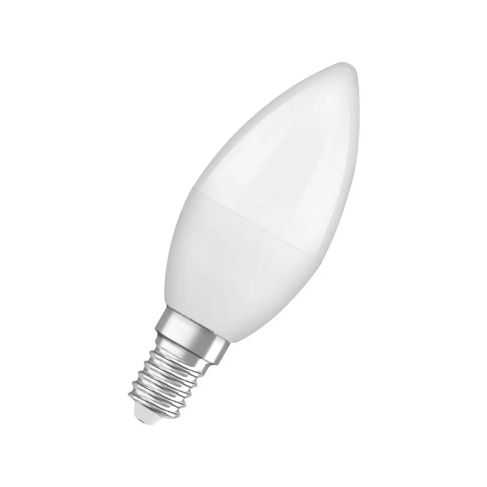 Lemputė Osram LED, B35, šaltai balta, E14, 5.5 W, 470 lm