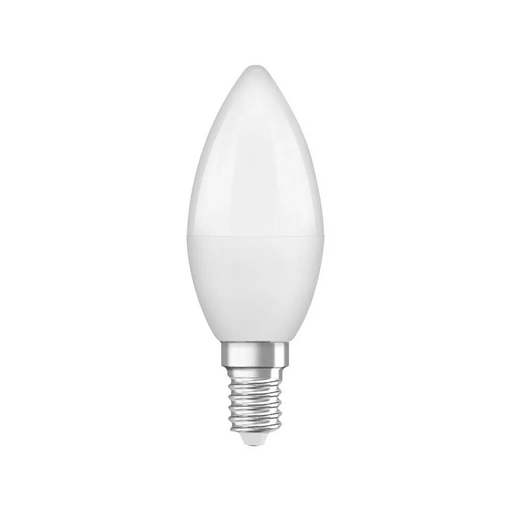 Lemputė Osram LED, B35, šaltai balta, E14, 5.5 W, 470 lm