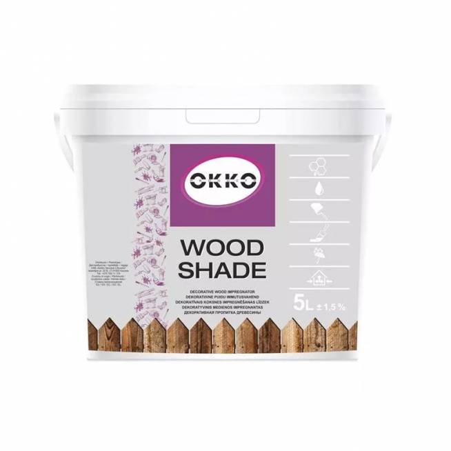 Impregnantas Okko Wood Shade, samanų, 5 l