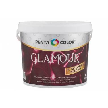 Dispersiniai dažai Pentacolor Glamour, balta, 5 l