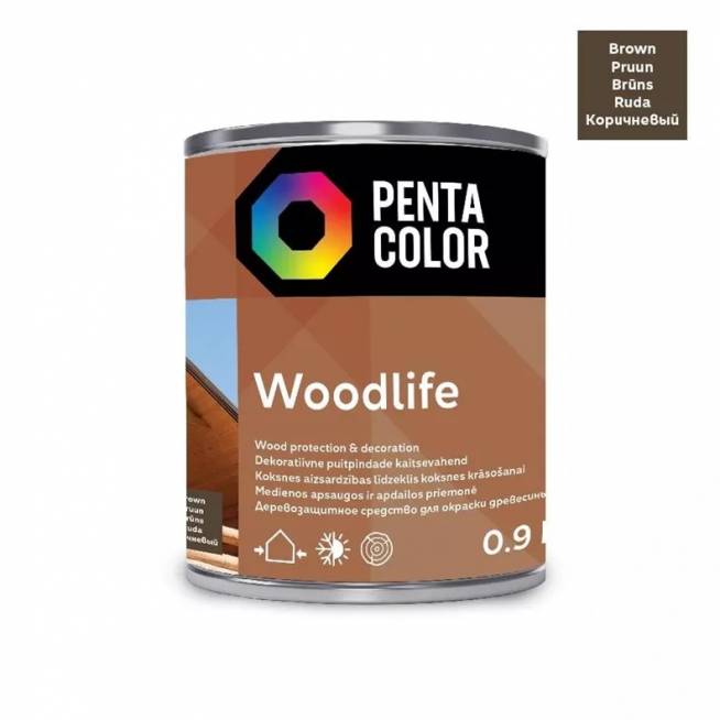 Medienos impregnantas Pentacolor Woodlife, palisandro, 0.9 l