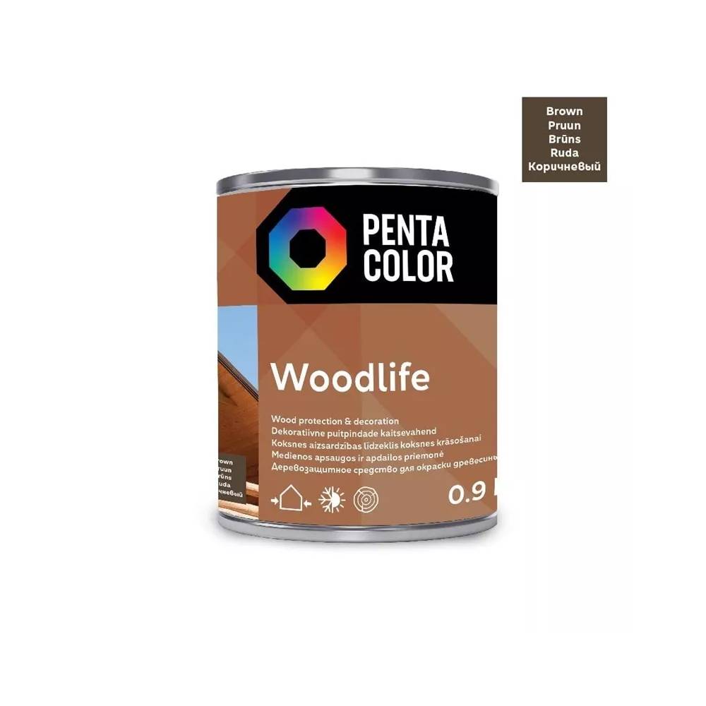 Medienos impregnantas Pentacolor Woodlife, palisandro, 0.9 l