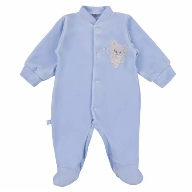 EWA 930088 NEWBORN Veliūrinė pižama mėlyna 62