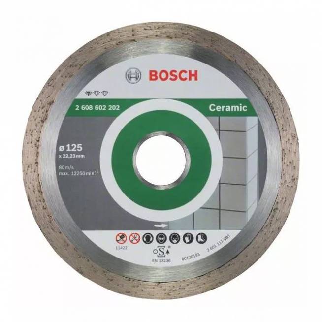 Pjovimo diskas Bosch 2608602202, 125 mm x 22.23 mm x 1.6 mm