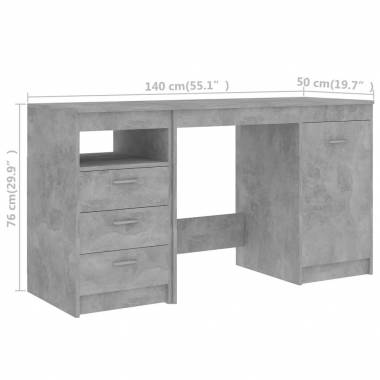 Rašomasis stalas, 140x50x76cm, apdirbta mediena