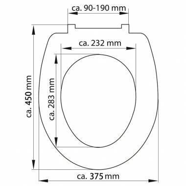 SCHÜTTE Klozeto sėdynė su soft-close mechanizmu, duroplastas