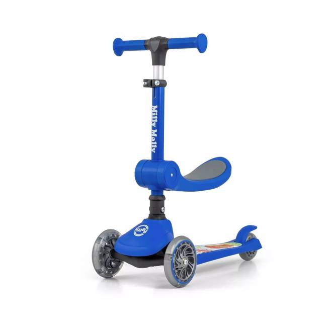 MILLY MALLY 5753 Paspirtukas Scooter FUZZY blue