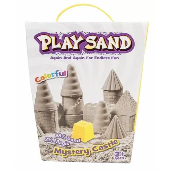 Kinetinis smėlis Play Sand Mystery Castle, ruda, 798 g