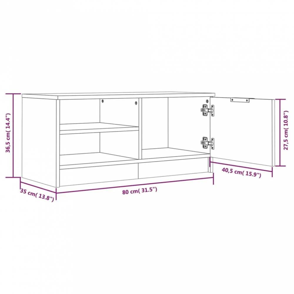 Wooden TV Cabinets 80x35x36.5cm