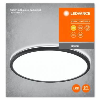 Šviestuvas plafonas Ledvance Orbis Ultra Slim Clickdim, 22 W, LED, 3000 °K