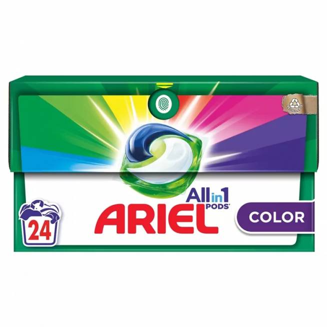 Skalbimo kapsulės Ariel color, 24 vnt.