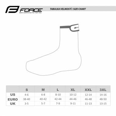 Antbačiai FORCE PU Dry (juodi) 44-46 XL