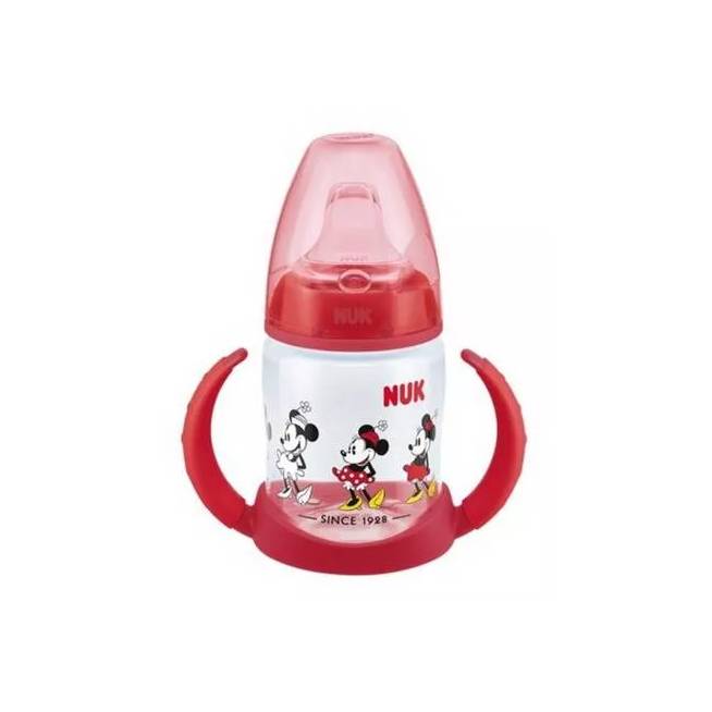 NUK ZE-104 rinkinys FC buteliukas 150 ml su rankenėlėmis ir temperatūros indikatoriumi DISNEY M Mickey Mouse +...