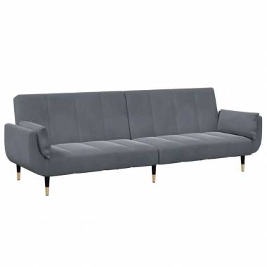 Dvivietė sofa-lova su pakoja, aksomas