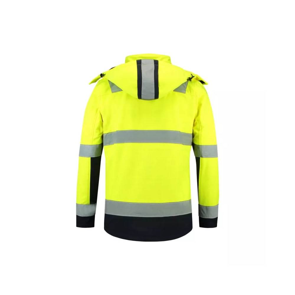 "Rimeck" dvispalvė EN ISO 20471 Softshell striukė M MLI-T5297 fluorescencinė geltona