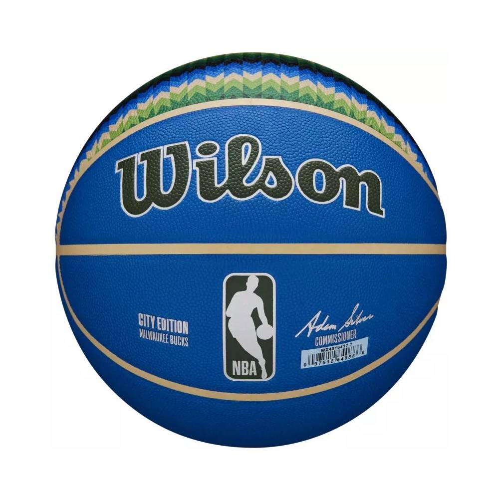 Wilson NBA Team City Collector Milwaukee Bucks kamuolys WZ4016417ID krepšinis